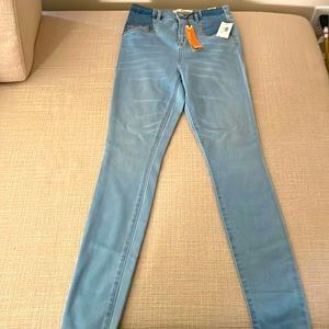 Dittos blue skinny jeans sweetheart butt booty 70’s retro NWT skinny butt lift